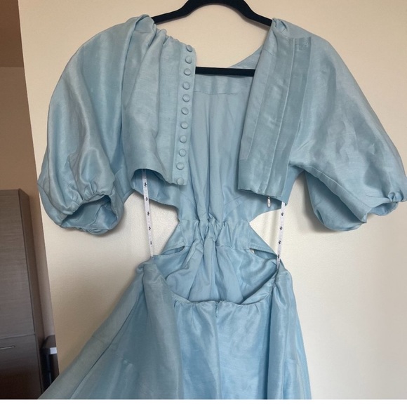Aje Blue Cutout Dress (size 0). Aje size 4 - Picture 7 of 10
